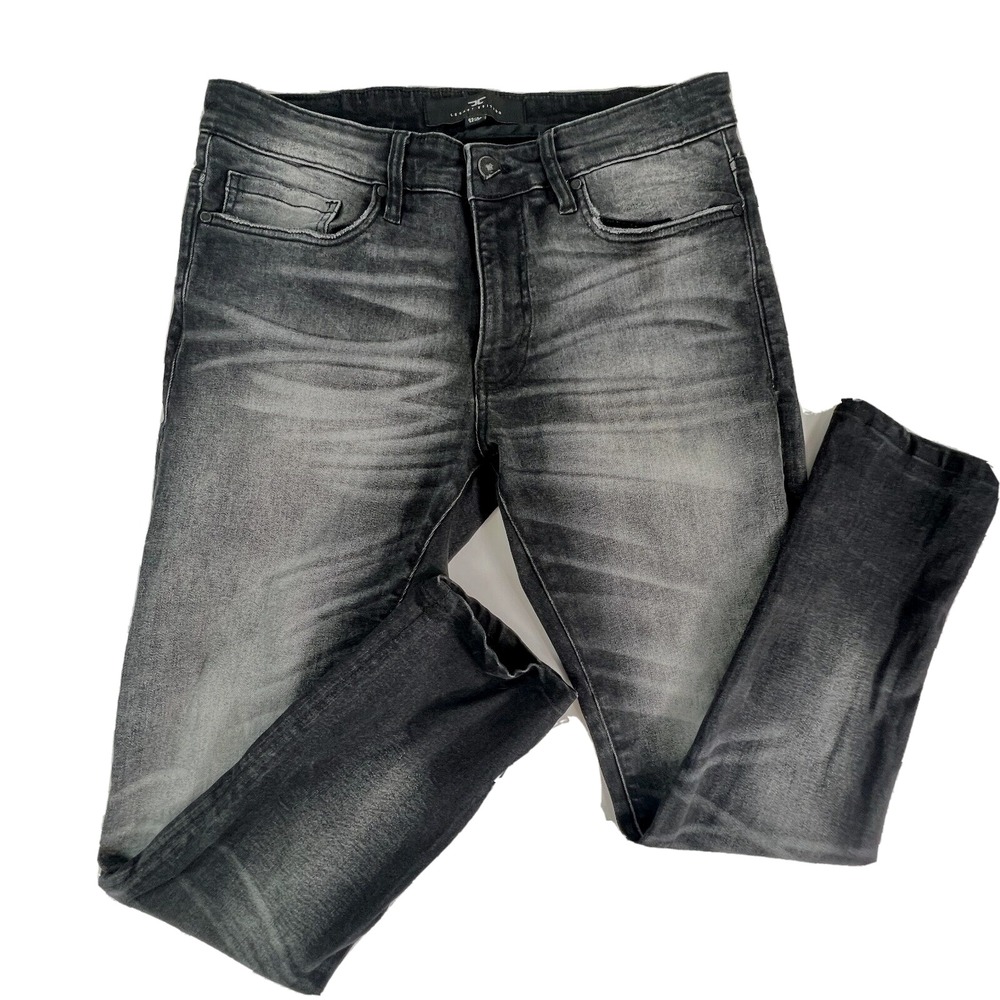 Jordan Craig‎ Mens Denim Jeans Gray  Black Sean Legacy Edition 5 Pocket 34/29